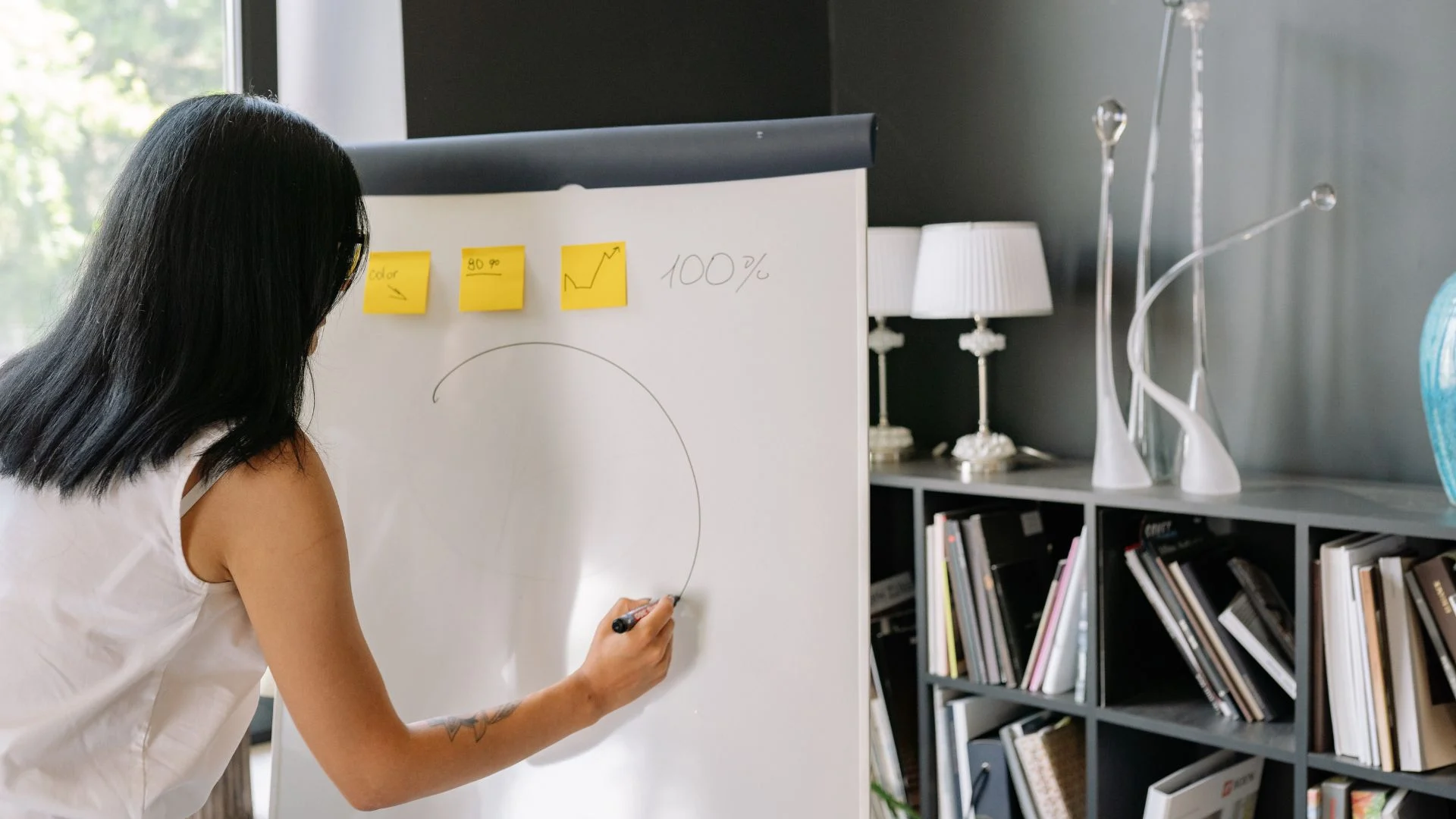 women leadership vision planning on strategy board