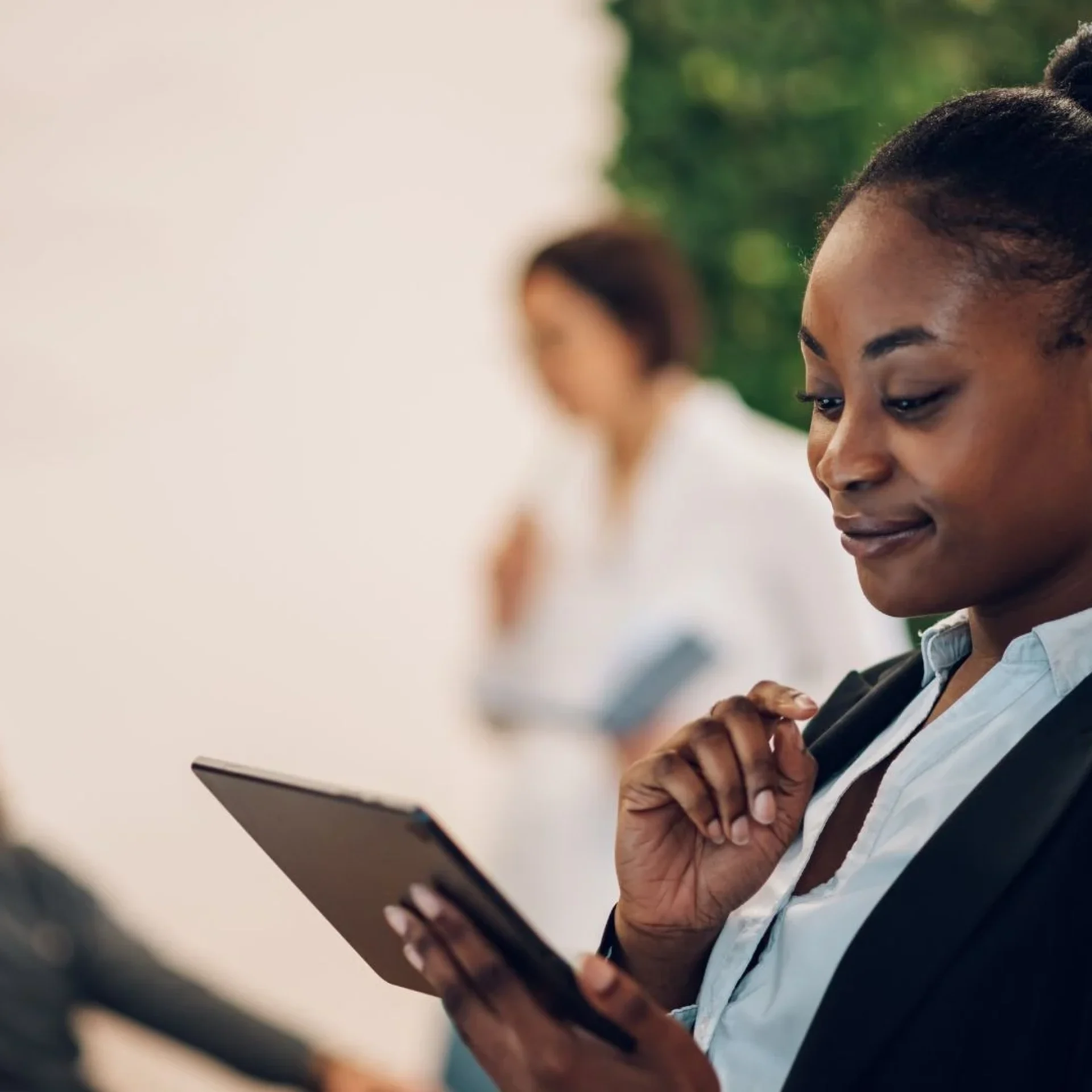 Leadership growth environment and women leadership transition showing a confident woman outgrowing spaces and stepping into greater leadership alignment